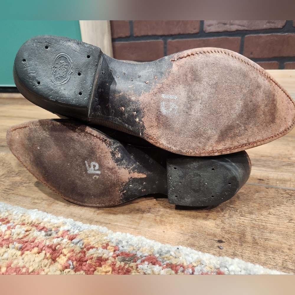 Vintage Nocona Lizard Cowboy Boots 10D - Picture 8 of 8